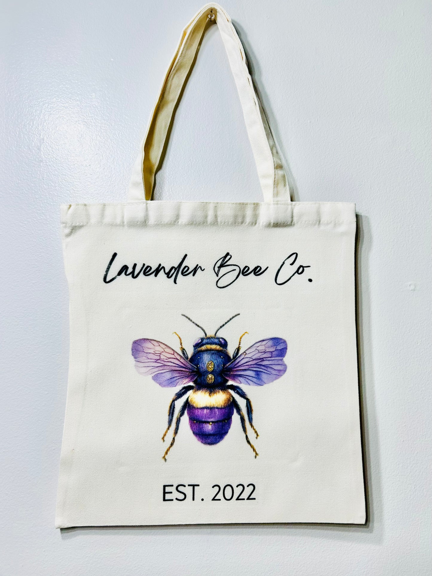 Lavender Bee Tote Bag