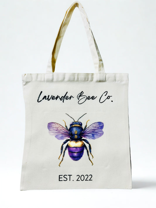 Lavender Bee Tote Bag